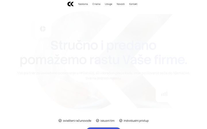 Screenshot of centar-racunovodstvo-knezic.hr