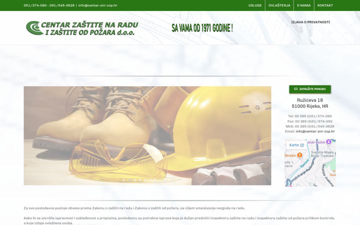 Screenshot of centar-znr-zop.hr
