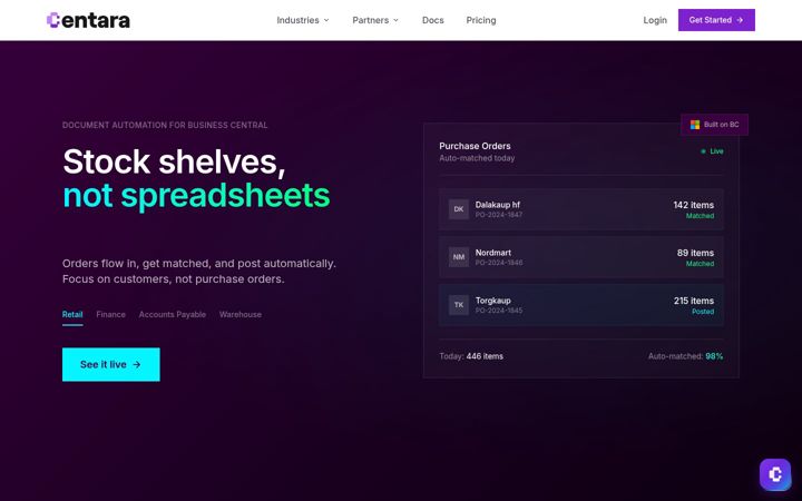 Screenshot of centara.com