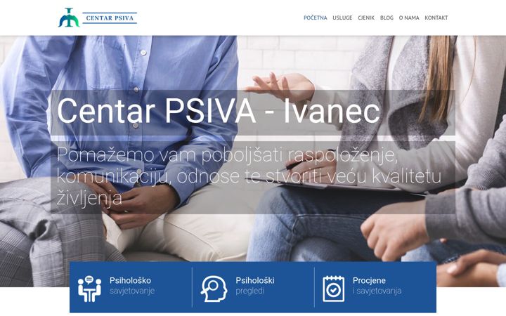 Screenshot van centarpsiva.hr