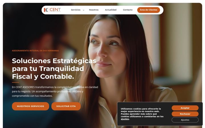 Screenshot of centasesores.com