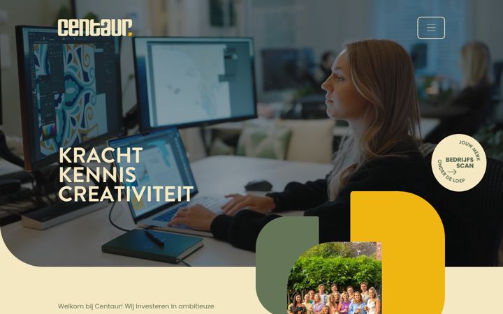 Captură de ecran a centaur21.nl