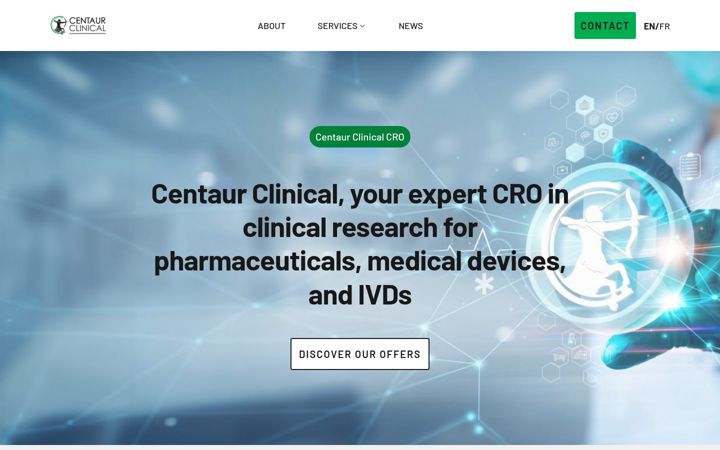 Screenshot of centaurclinical.com