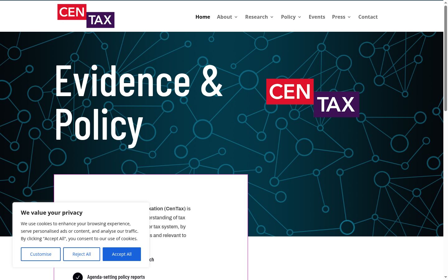 Screenshot tal-banner tal-kunsens muri qabel kwalunkwe interazzjoni