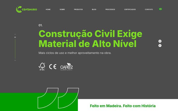 Screenshot di centenario.ind.br