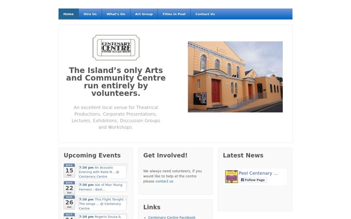 Ekrano kopija centenarycentre.com