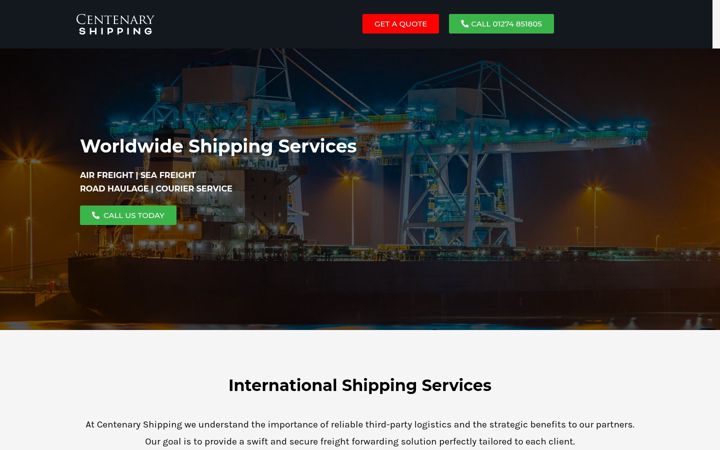 Screenshot di centenaryship.co.uk