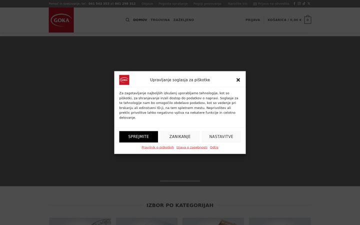 Screenshot von center-postelj.si