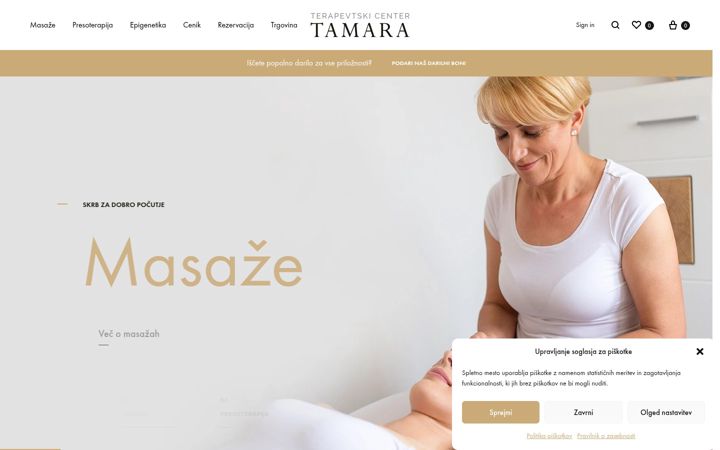 Screenshot von center-tamara.si
