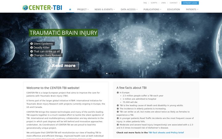 Screenshot di center-tbi.eu