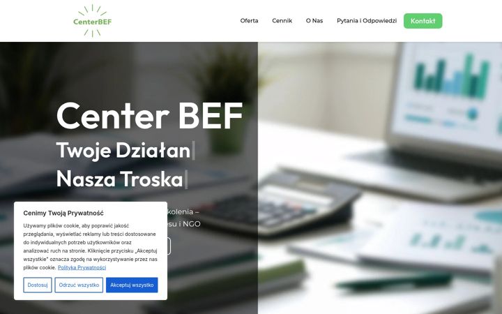 Ekrano kopija centerbef.pl