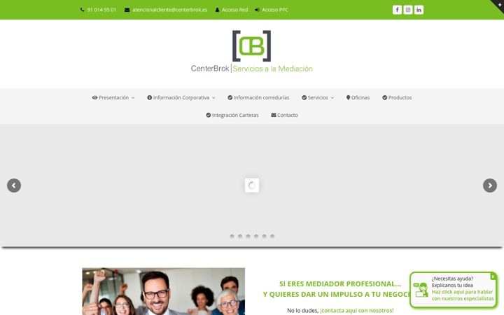 Zrzut ekranu centerbrok.es