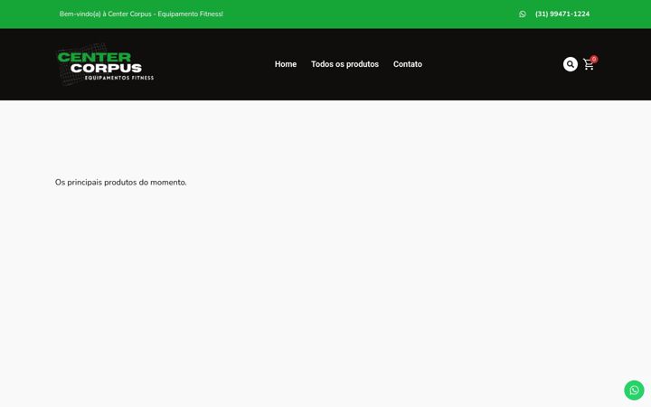 Captură de ecran a centercorpus.com.br
