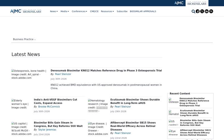 Screenshot of centerforbiosimilars.com