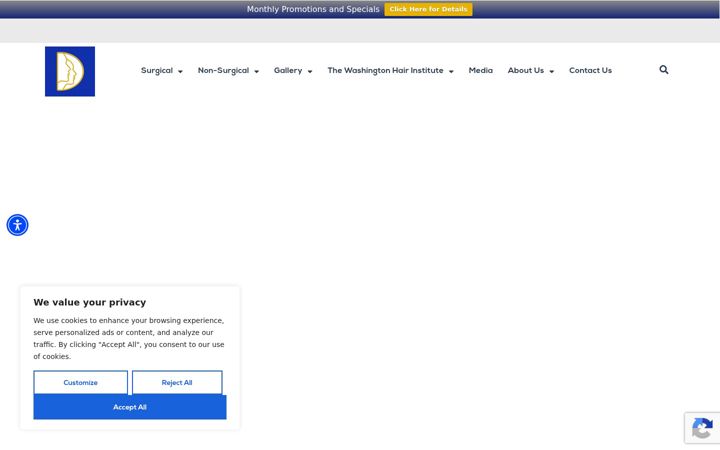 Screenshot of centerforcosmeticsurgery.com