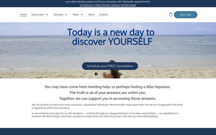 Screenshot of centerfordynamichealing.com