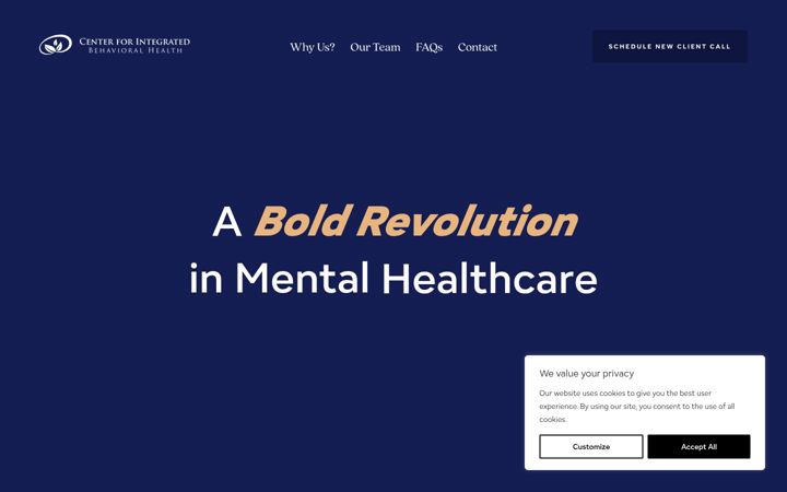 Screenshot of centerforibh.com