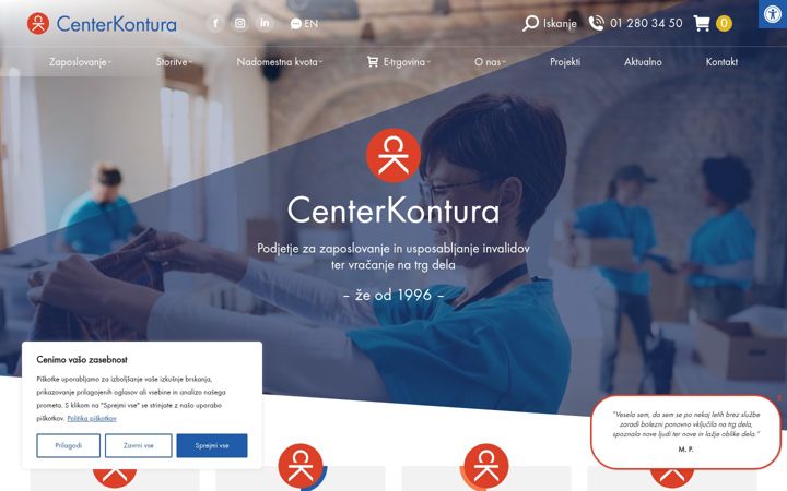 Screenshot von centerkontura.si