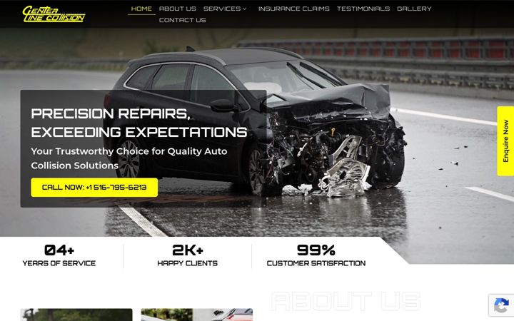 Screenshot of centerlinecollision.com