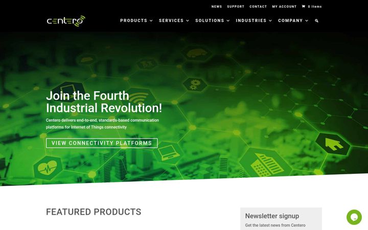 Screenshot of centerotech.com