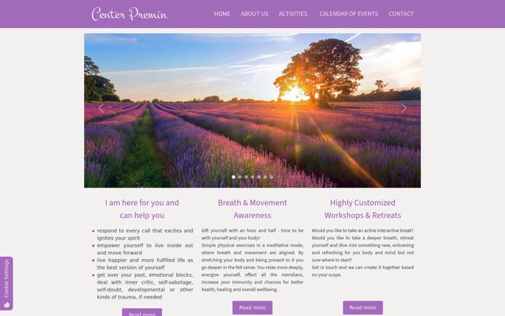 Screenshot of centerpremin.com