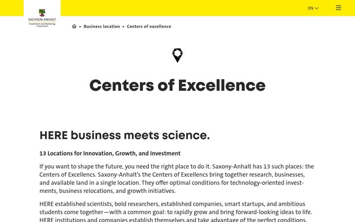 Screenshot of centers-of-excellence-saxony-anhalt-china.com