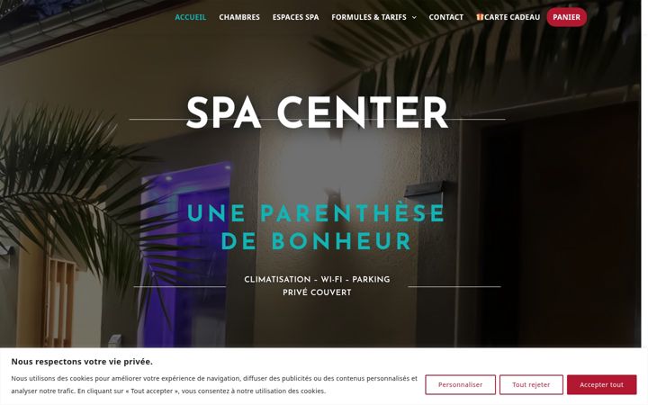 Skjermbilde av centerspa.fr