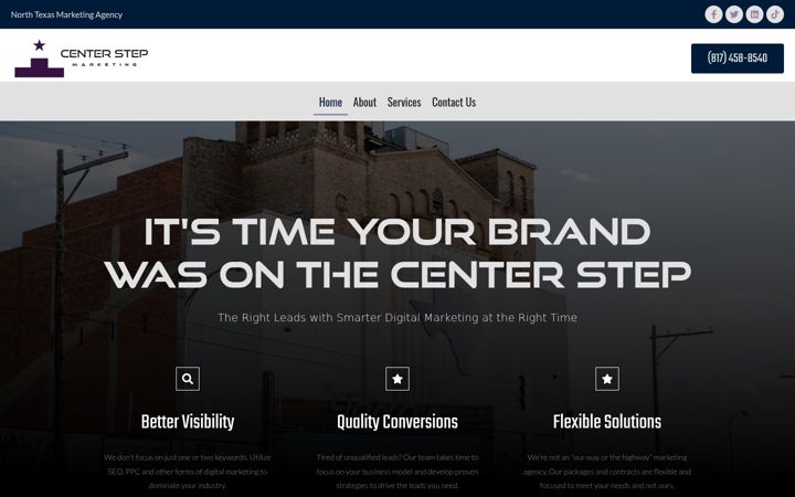 Screenshot of centerstepmarketing.com