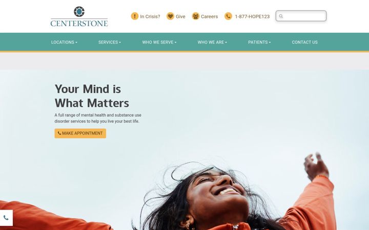 Screenshot of centerstone.org