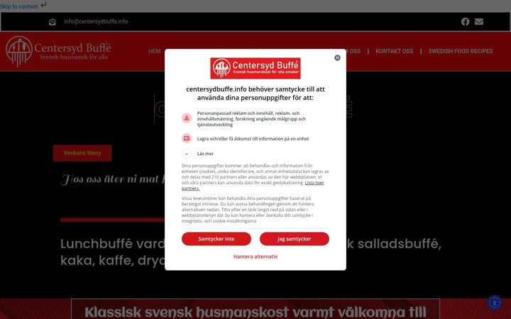 Screenshot of centersydbuffe.info