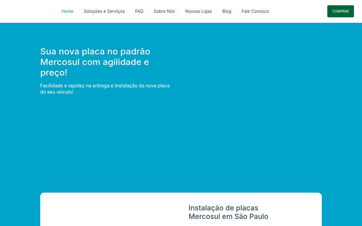 Screenshot stránky centersystem.com.br