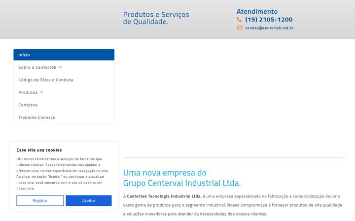 Screenshot stránky centertek.ind.br