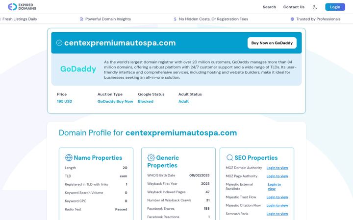 Screenshot of centexpremiumautospa.com