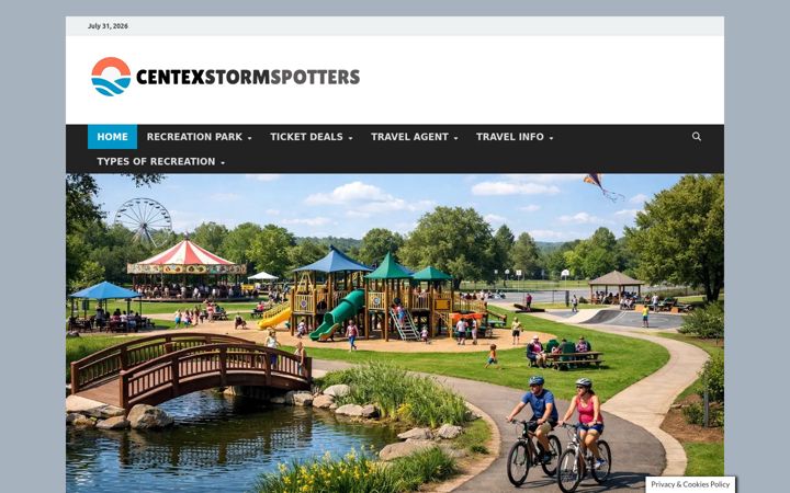 Captură de ecran a centexstormspotters.net