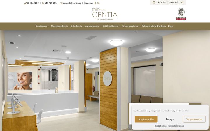 Screenshot di centia.es