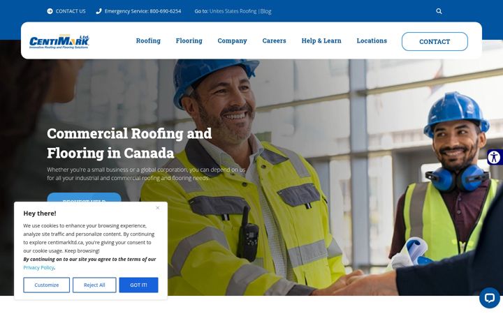 Ekraanipilt saidist centimarkltd.ca