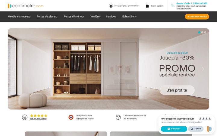 Screenshot of centimetre.com