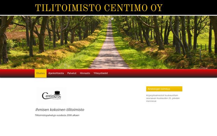 Skærmbillede af centimo.fi