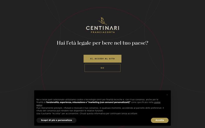 Skærmbillede af centinari.it