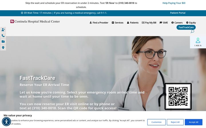 Screenshot of centinelamed.com