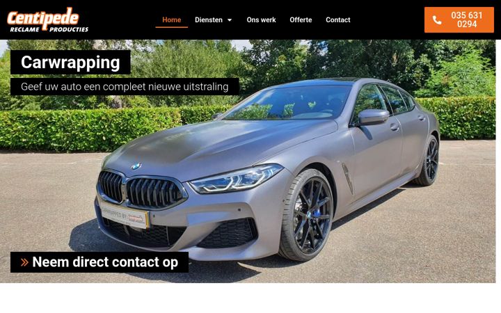 Captură de ecran a centipede-rp.nl