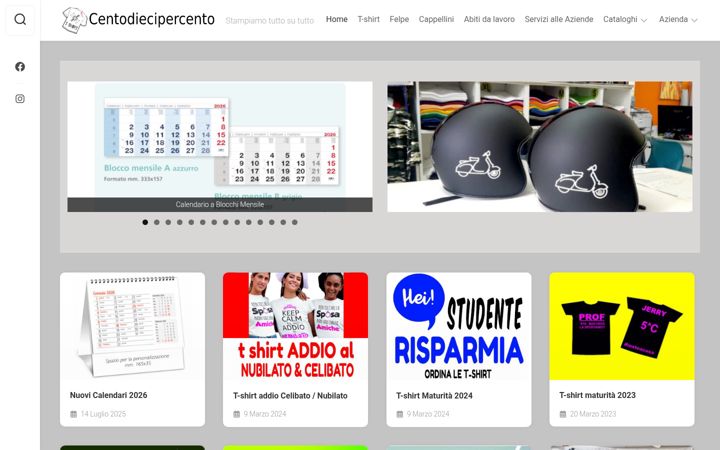 Screenshot of centodiecipercento.it