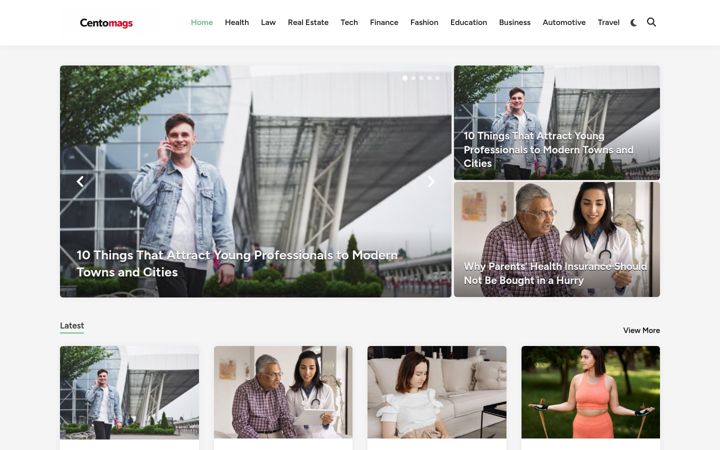 Screenshot of centomags.com