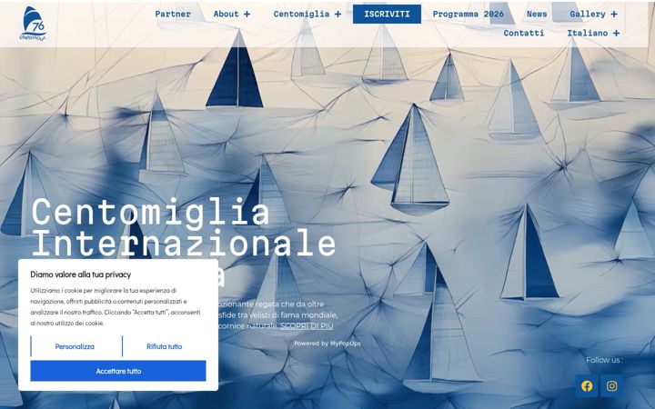 Screenshot of centomiglia.it