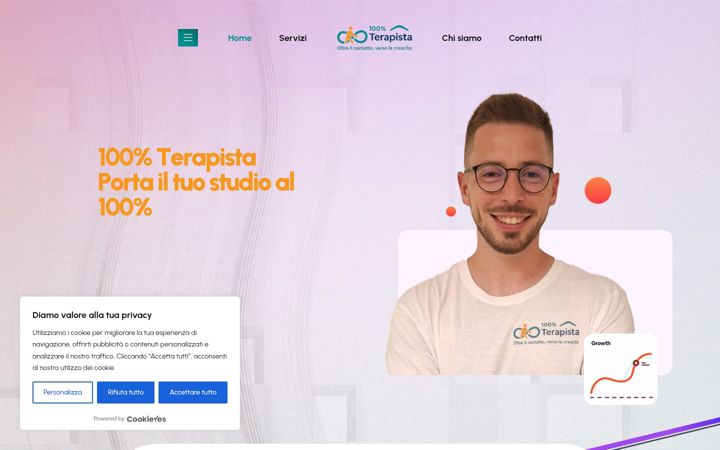 Screenshot of centopercentoterapista.com