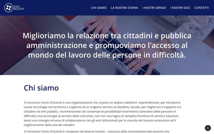 Screenshot of centorizzonti.it