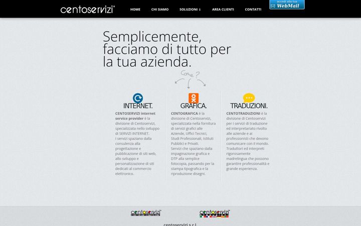 Screenshot of centoservizi.it
