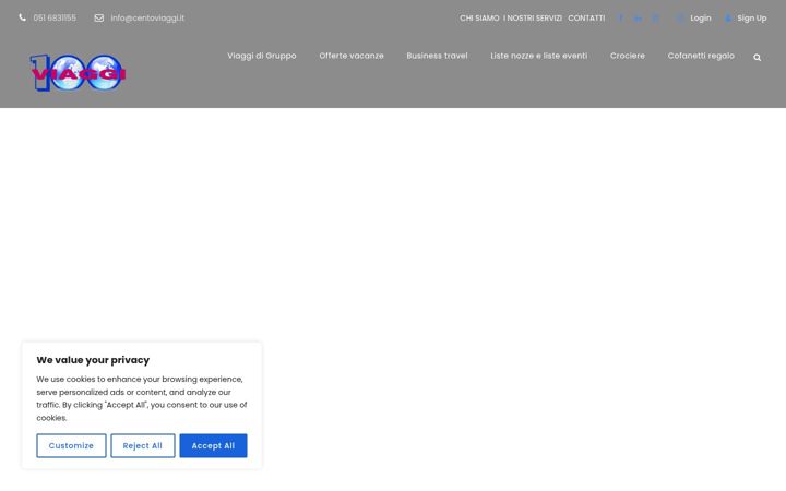 Screenshot of centoviaggi.it