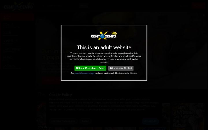 Screenshot of centoxcentovod.com