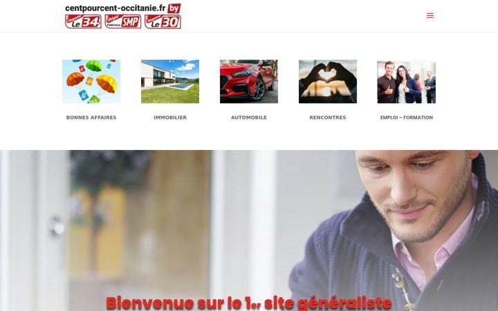 Skjermbilde av centpourcent-occitanie.fr